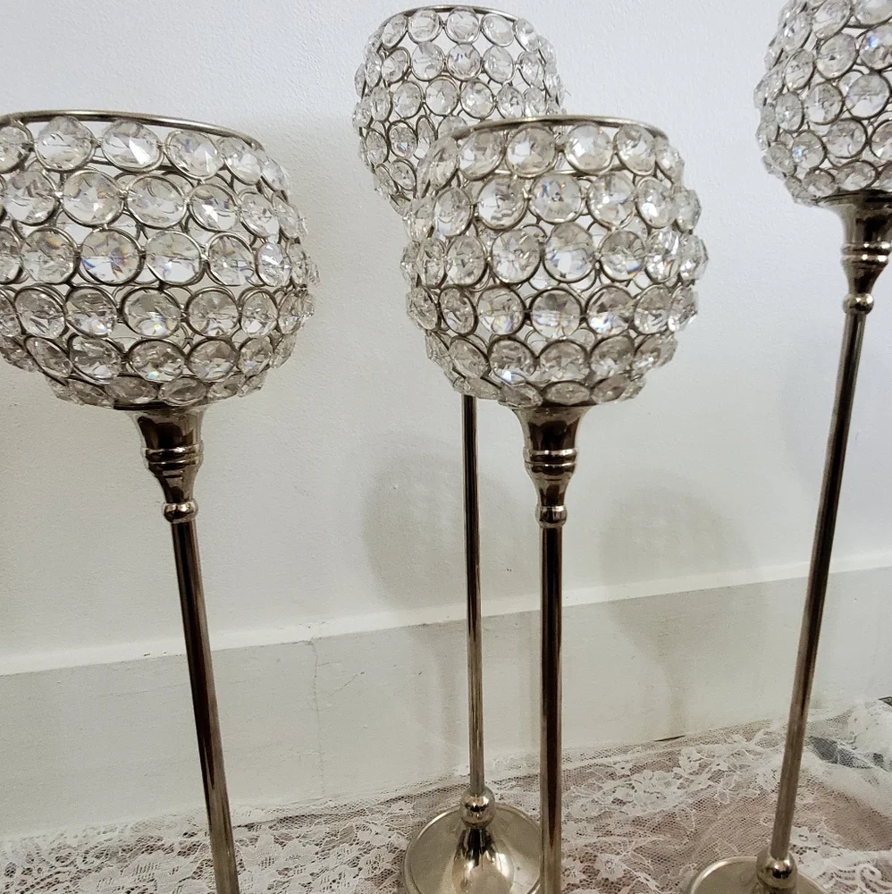 Z Gallerie Tealight Lamps Two 20-inch & Two 17-inch [All Four]